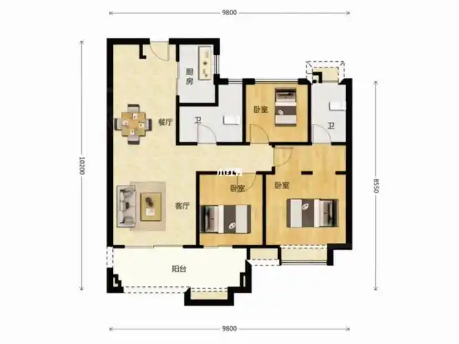 中粮光谷祥云10374平18楼205w