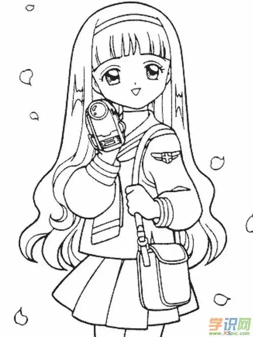 简笔画大全人物少女