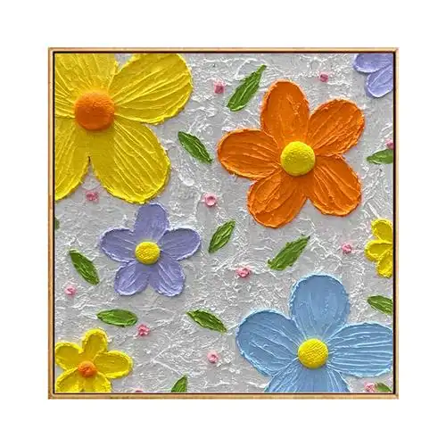 简约石英砂立体丙烯肌理画材料手工装饰画数字油画diy填充油彩画