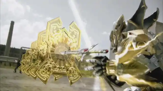 最强必杀金龙现世铠甲勇士帝皇侠的五圣必杀这特效超炸裂