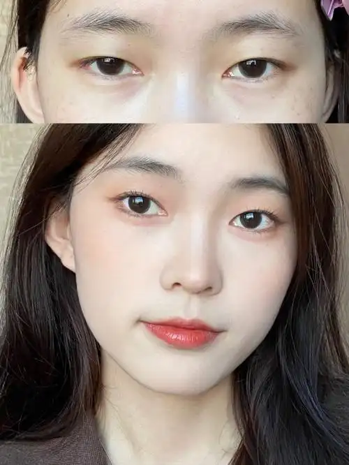单眼皮内双干净温柔妆78清爽简单精致感75