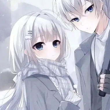 甜甜的高清动漫双人情侣头像图片