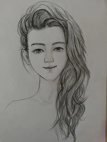 素描人像平凡日子的一点甜