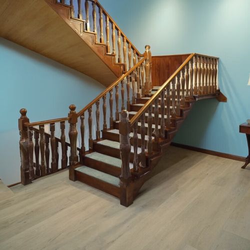 北京实木楼梯铁艺楼梯不锈钢楼梯栏杆扶手 预约上门测量(具体价格请