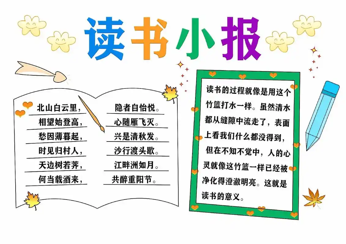 读书小报手抄报模板,可领取.#手抄报模板 #读书小报手抄报  - 抖音
