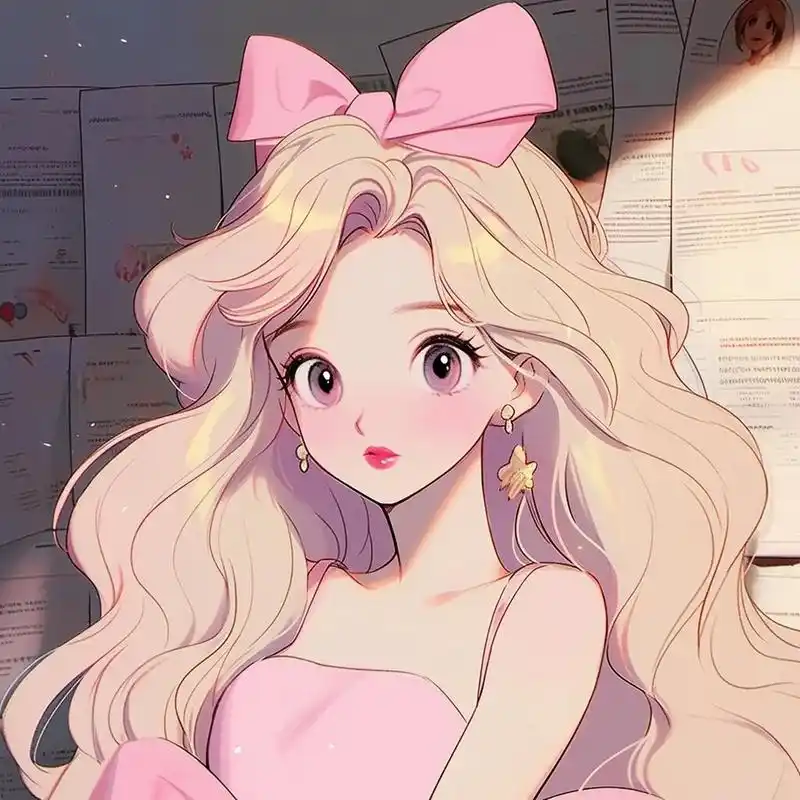 公主新头像的魅力/粉色纯欲,少女心爆棚