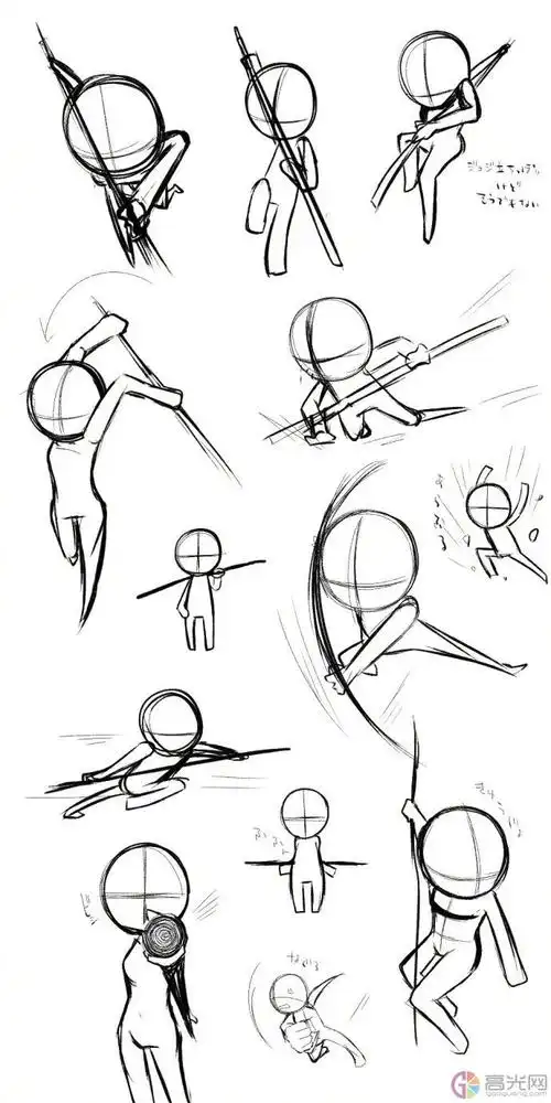 q版动漫人物形态画法,q版人物身体结构怎么画