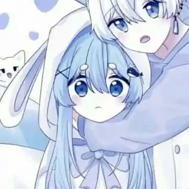 蓝色系情头动漫头像