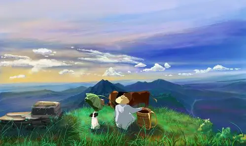 乡下生活场景插画