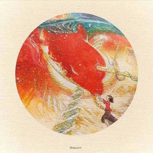 大鱼海棠海报临摹