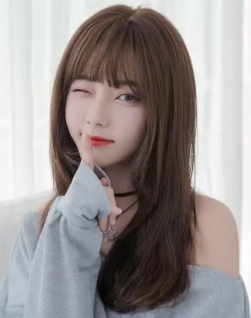 七街皇后 假发女空气刘海头顶补发片一片式中长发隐形无痕长直发
