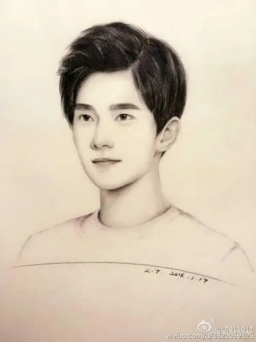 杨洋的铅笔画像