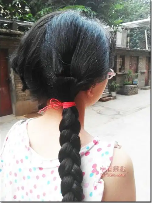 剪下高中女生80公分粗壮双辫-上海ww839#(7)