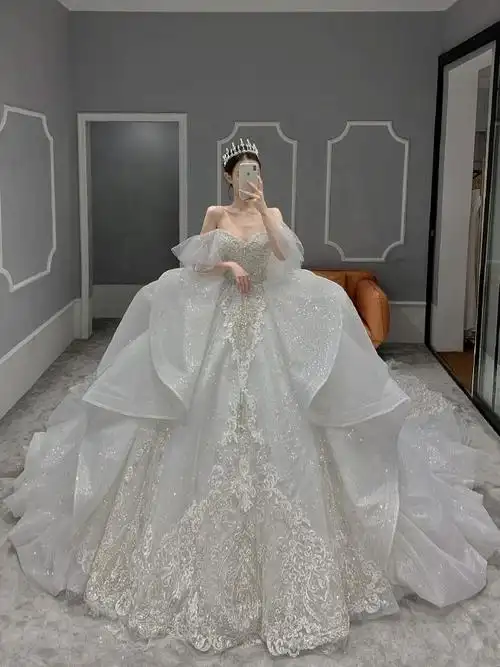 明星婚礼上的绝美婚纱