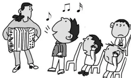 幼儿园轻声说话的卡通简笔画