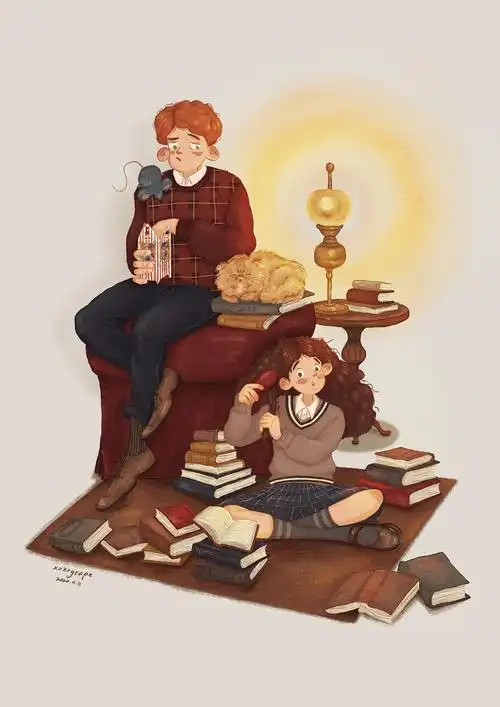 哈利波特插画