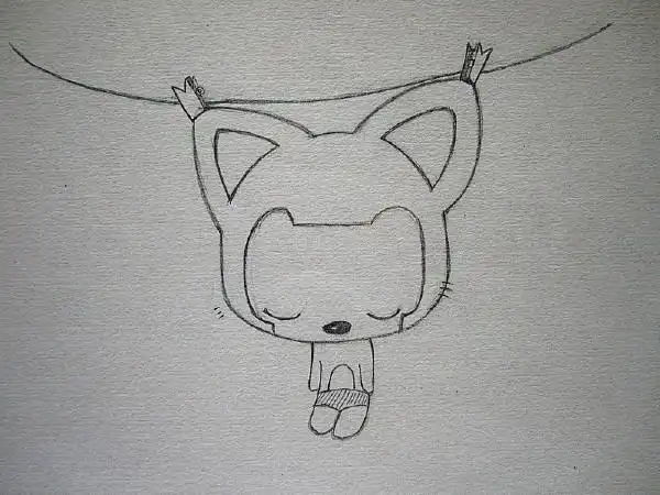 求简单有趣的单色手绘图案