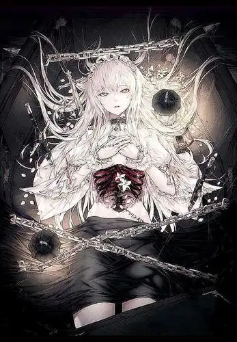 人物绘画,暗黑系小仙女动漫插画图集,很唯美的画风人物绘画,暗黑系小