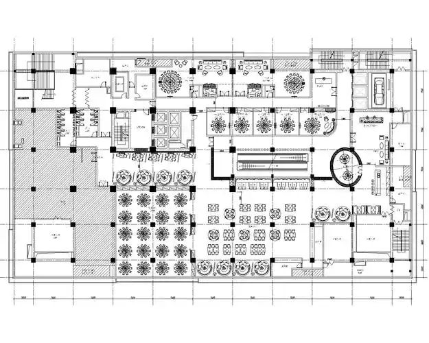 餐厅的平面图,望高手给点意见