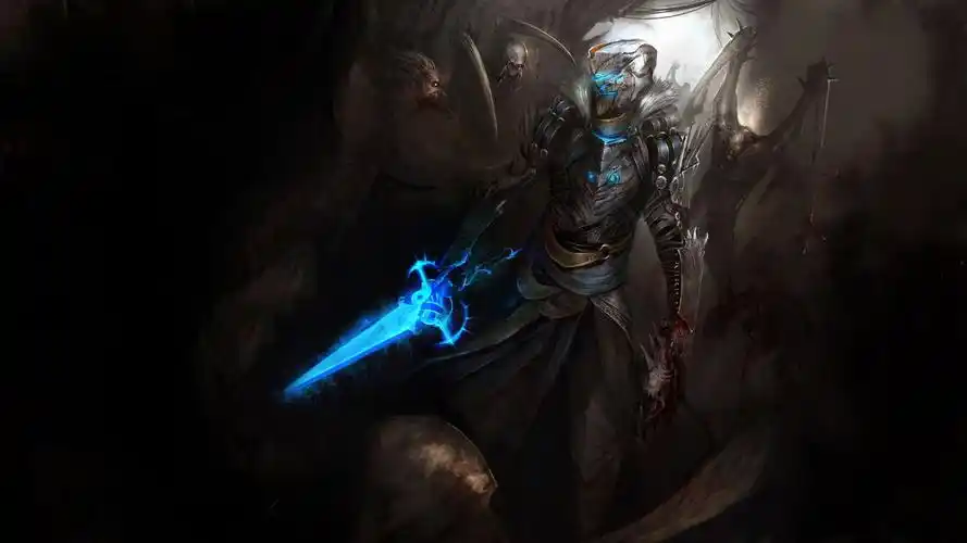 人物虚拟人物艾萨克克拉克骑士战士娱乐游戏视频游戏死角艺术设计艺术