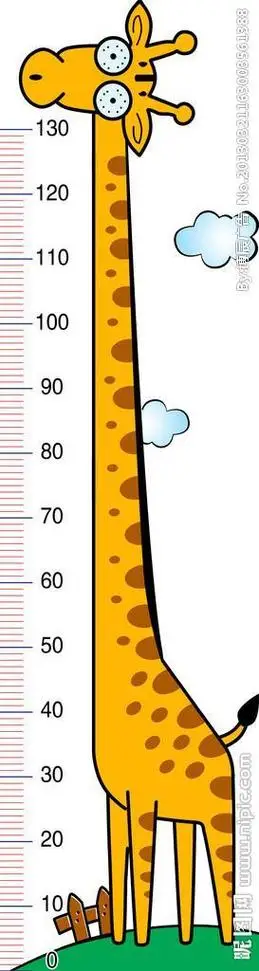 幼儿测量身高简笔画