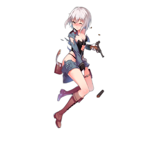 少女前线官方人物立绘图片之手枪类三星(含大破)图鉴[16/18]_游戏_美