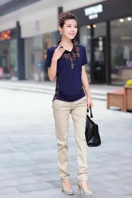 中年大码短袖t恤 藏蓝色 xxxl