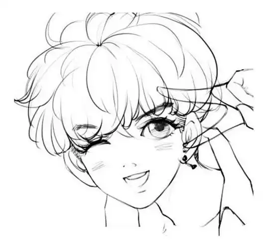 鹿晗 q版鹿晗图解教程简笔画怎么画步骤教程