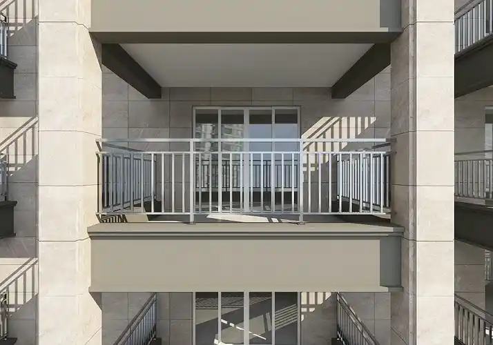 阳台不锈钢护栏效果图楼房在六楼一下不锈钢护栏应该不低于1.