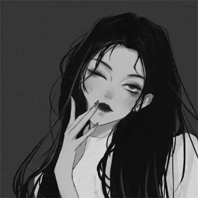 黑白拽姐头像动漫 高清好看的高冷黑白女头像动漫图片_女生动漫头像