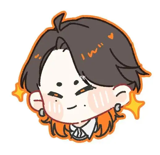 三天了,我太爱他了#狼尾鲻鱼头  #挂耳染  #自画像  #q版