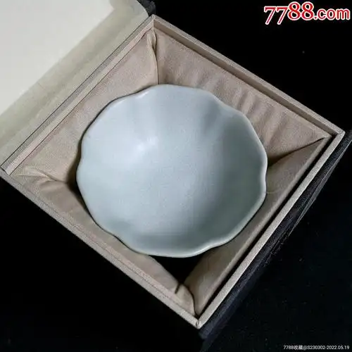 台湾风清汝窑奶白釉茶杯主人杯子_单色白瓷_第8张_7788奇石收藏