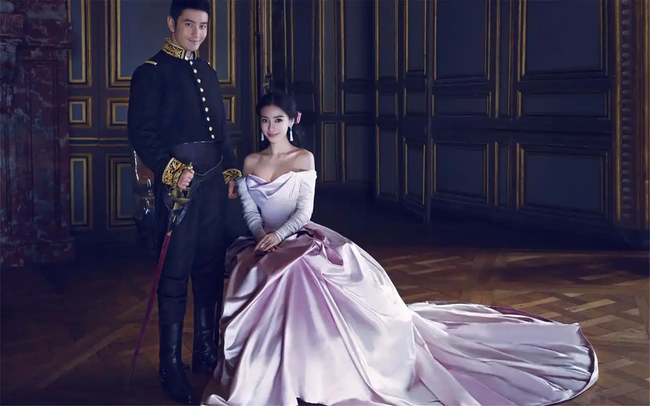 黄晓明和angelababy浪漫情侣高清壁纸