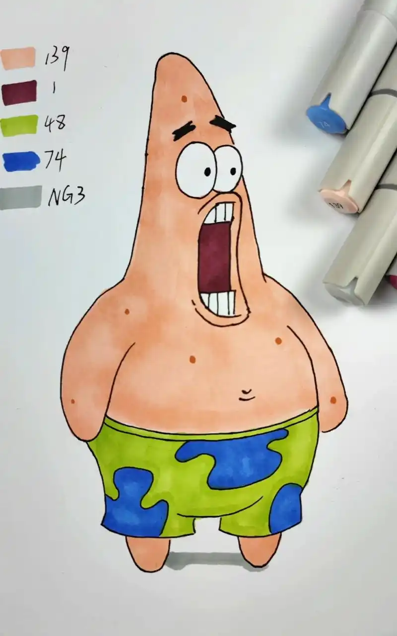 派大星这夸张的表情