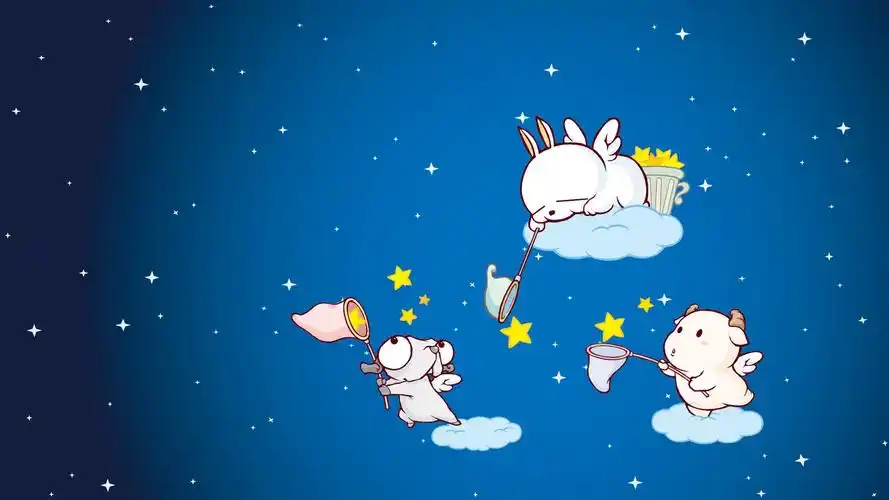 流氓兔mashimaro图片可爱卡通宽屏壁纸高清大图预览1920x1080_卡通动