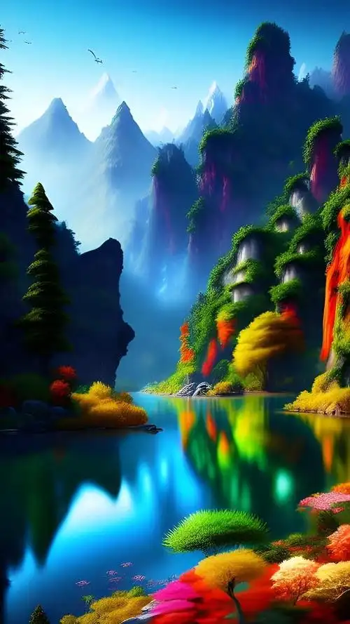 不是仙境,却美如仙境.不是真景,却震撼心灵.