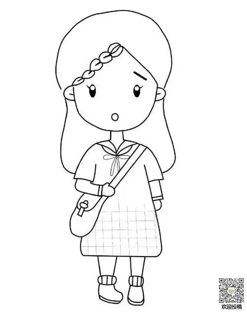 穿裙子的小女孩简笔画穿裙子的小女孩简笔画头发