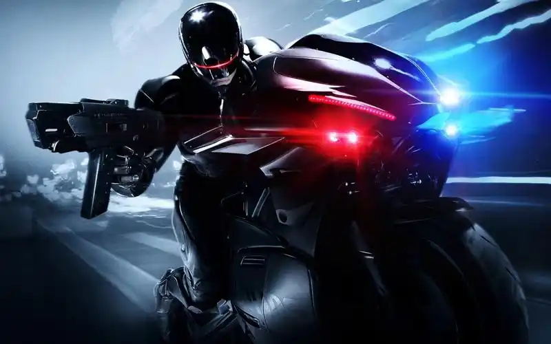 炫酷到爆炸的摩托科幻摩托车,机械战警超帅装备图赏