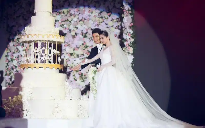 黄晓明baby婚礼婚纱照片图片55