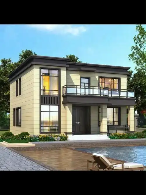 两层半新中式别墅_别墅_设计_农村别墅图纸_家居家装_装修