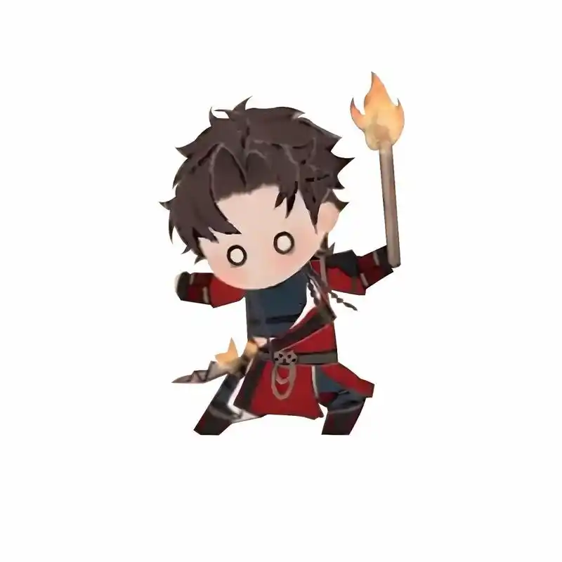 代号鸢·孙策 纸片人修复① 	 ps:从小策玩火开始我就没有底图稍微清