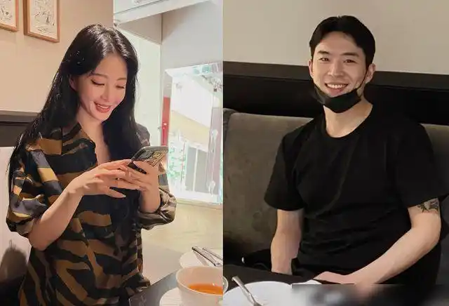 晒同框照认爱小10岁男友韩艺瑟我昵称他小狗狗他很可爱温柔