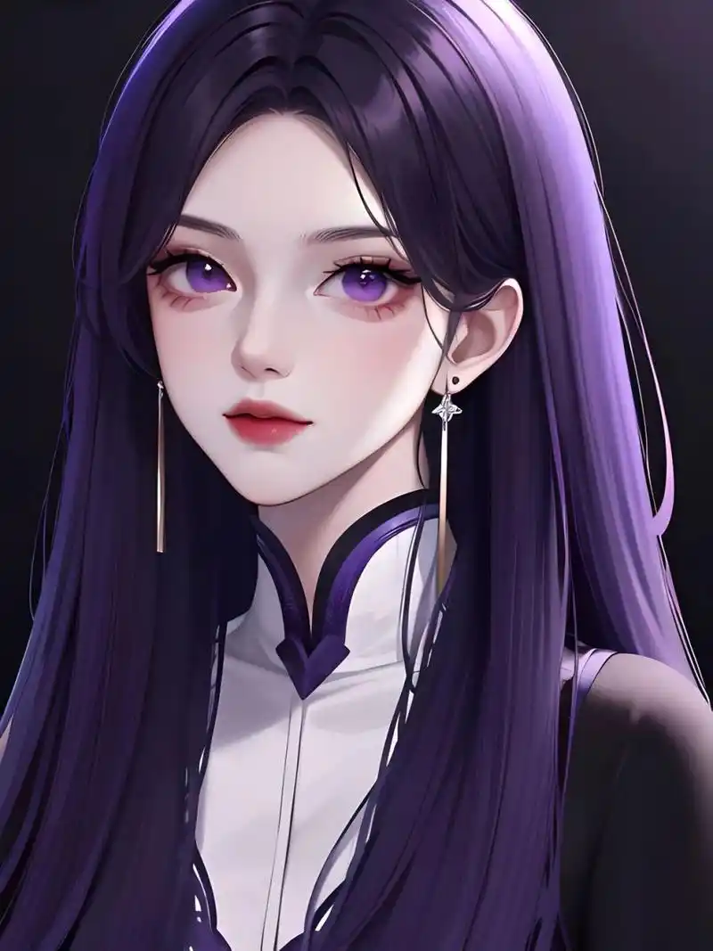 紫发紫瞳御姐|妹妹说紫色很有韵味61御姐头像 紫色系和御姐超搭