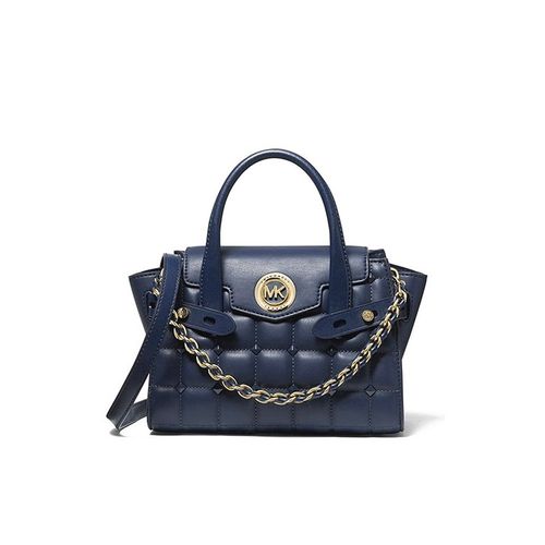 香港直邮michael kors迈克高仕女士手提包易打理深蓝色30s1gnmm0u