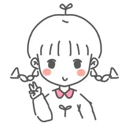 简笔画少女头像快手