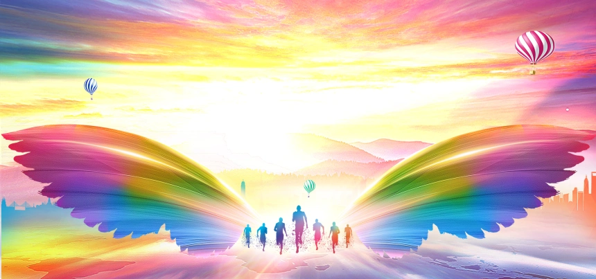 青春炫彩飞扬迎新晚会背景