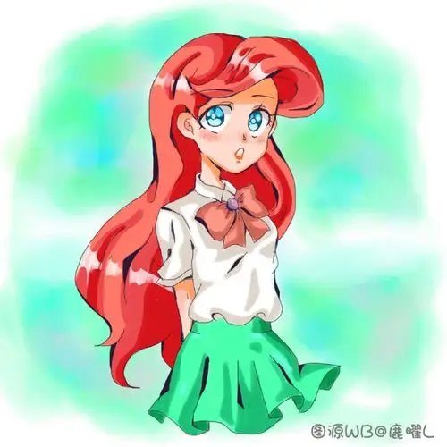 穿jk制服的迪士尼公主茉莉公主像极了校园大姐比艾莎霸气