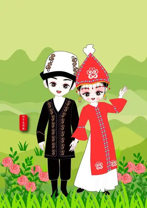 民族插画 56个民族  民族人物  民族团结关注私信版权赣州/插画师/110