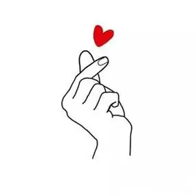 比心图片手绘头像 高清好看的手绘比心手势图片头像_创意头像_美头网