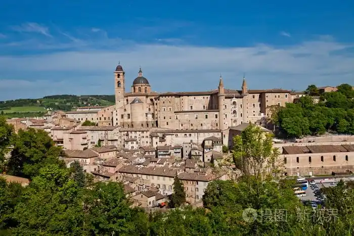 中世纪的城市在意大利乌尔比诺